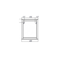 Зеркало AQUATON Леон 65 Дуб бежевый 1A187102LBPR0, 00000062289