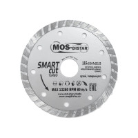 Круг алмазный Turbo Smart Cut Умный рез (115х2х7х22.23 мм) МОS-DISTAR SC7MD11522