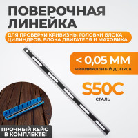 Лекальная линейка WIEDERKRAFT 600 мм WDK-65220