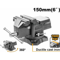 Поворотные тиски с наковальней INGCO 150мм HBV086