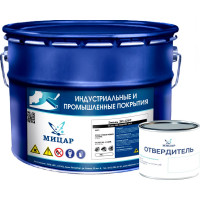 Эмаль Мицар ЭП-1267 10 кг + 0.2 кг, белая УТ000013144