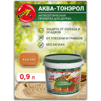 Пропитка POLI-R АКВА-Тонэрол каштан, 0.9 л 20110