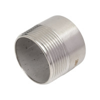 Приварной нержавеющий ниппель (полусгон) TITAN LOCK нар. резьба, DN40, TL40HRT