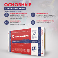 Теплозвукоизоляционная плита RWL ФЛОР БАТТС 25 мм 333504