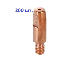 Наконечник токопроводящий 200 шт, CU-E, М6x28 мм, d=1.2 мм для горелок mig/mag энаргит CU-E-M6-28-12-200
