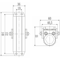 Дверной доводчик DORF economy l-8222 45 кг, коричневый, 1 к - 1 шт. eco L8222_brown_eco