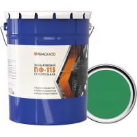 Эмаль Москвичка КраскаВо ПФ-115 строительная салатовая 25 кг 4620105771801