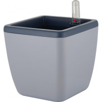 Квадратный горшок с автополивом INGREEN munchen 1.5л, с внутренней вставкой 0.85л, утренний туман IG622311025 231980