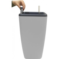 Горшок с автополивом INGREEN munchen 20л с внутренней вставкой 8л, квадратный, утренний туман IG622511025 231982