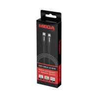 Кабель BigTech МОЩНОСТЬ, 1м, Type-C to Lightning, нейл, черный BT-JCBL-009/U210PD 1639342