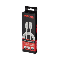 Кабель BigTech 2,4A, 1м, USB - Lightning, TPE, силикон, белый BT-JCBL-005/U28 1639348