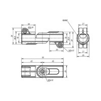 Шарнирный зажим KIPP K0489.18