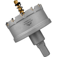 Коронка твердосплавная с центрирующим сверлом по металлу 64 мм vertextools 1819-64