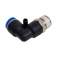 Фитинг цанговый угловой 10 мм, наружная резьба 3/8, пластик, тип PL, 10 шт TITAN LOCK TLP-PL10-03_10