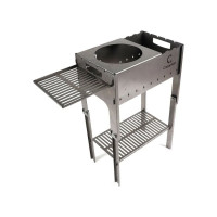 Мангал складной Следопыт 718x310x752, со столиком и подставкой под казан, толщина 2 мм, в сумке PF-GR-23