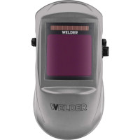 Маска сварочная WELDER ULTRA Ф10 Хамелеон (Серебро) 100x97 мм, DIN 3/4-8/9-13 (Внеш. регул) (коробка) WDU-Ф10-К-Серебро