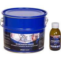 Краска эпоксидная POLIMER MARINE двухкомпонентная 2К серая 2.5 кг 2.5КЭср