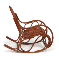 Кресло-качалка Tetchair VIENNA (разборная) / без подушки / ротанг top quality, 58x133x102 см, Pecan (орех) 13397