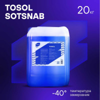 Тосол для двигателя автомобиля SotSnab А-40 МД, (-40), охлаждающая жидкость 20 кг ТОСА-30.20