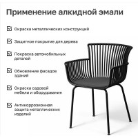 Эмаль алкидная Kronbuild RAL 9005 черная, глянец, 520 мл SPA9005G