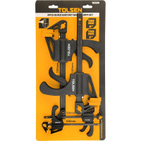 Набор быстрозажимных струбцин TOLSEN 100/150мм, 4 шт 10209