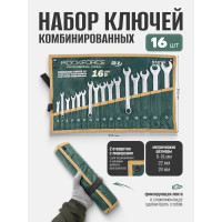 Набор ключей комбинированных Rockforce 16 предметов 6-19,22,24мм RF-5161P Premium(60777)