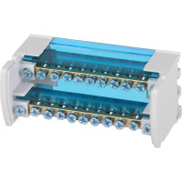 Шины на DIN-рейку ЭРА NO-224-97 в корпусе кроссмодуль ШНК 2x11 L+PEN Б0062830