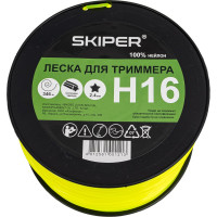 Леска H16 2.4 мм, 346 м, звездочка, желтый БОБИНА SKIPER 00-00007955