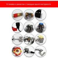 Многофункциональный гаечный ключ Vitatools 8 в 1, Ключ гаечный для ремонта сантехники KS-8-1