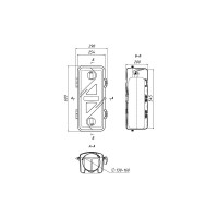 Ящик огнетушителя ТМР до 6 кг, диаметр 130-160 мм, 609х290х200 мм FIREBOX6