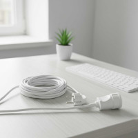 Удлинитель-шнур PROGIX 2 метра ПВС 3x1.5 белый PG125