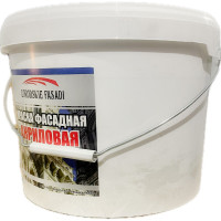 Краска акриловая фасадная Volakom матовая, желтая, 2.5 кг 658422