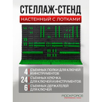 Панель пластмассовая настенная для инструментов Rockforce RF-PST2307(60082)