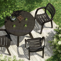 Стол круглый ЗПИ "Альтернатива" "Атлант" 900 мм (мокко) М8942