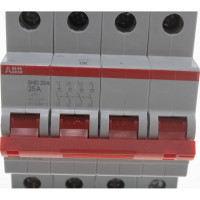Рубильник ABB 4 полюса SHD204/25 рычаг красный 2CDD274111R0025