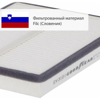 Фильтр салонный автомобильный Goodyear GY3101