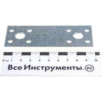 Крепежная пластина НАКРЕПКО 100х35х2 мм оцинк 12002