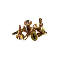Оконный саморез Госкреп, желтый, сверло 3,9х13 40 шт., подвес 1-0021990