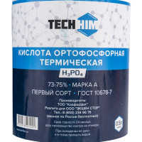 Кислота ортофосфорная пищевая 0.5 л, 72-75%, класс А TECHHIM TH-KIOR-500