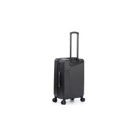 Чемодан Torber Lama, черный, ABS-пластик, 43x25.5x67 см, 62 л T1919M-Black