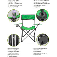 Складное кресло для кемпинга WMS Tools WMC-CH55-2 56228