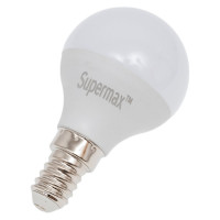 Светодиодная лампа Supermax LED 10Вт Шар 220В E14 4000K, Sup_LED10wGL45E1440