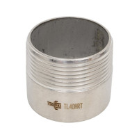 Приварной нержавеющий ниппель (полусгон) TITAN LOCK нар. резьба, DN40, TL40HRT