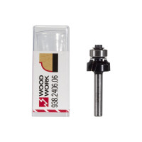 Фреза радиусная с подшипником R=2.4 мм, 17.3х51 мм, s=6 мм WOODWORK 938.2406.06