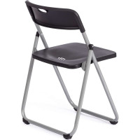Складной стул Tetchair folder 3017h каркас: металл, сиденье/спинка: пластик, 49x46.5x73.5 см, black (черный) / grey (серый) 20469