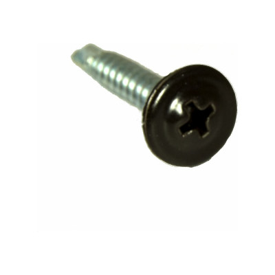 Саморез ПШC КРЕП-КОМП сверло 4,2х32 RAL8019 500шт пшс328019