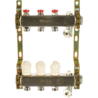 Коллектор в сборе 1", 3 выхода под евроконус TE-SA 220A2-06-03D