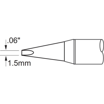 Наконечник клин удлиненный (1.5х13.4 мм) для PS900 METCAL SFV-CH15AR