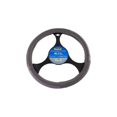 Оплетка руля DolleX D=38 см серая, переплет OPL-38624