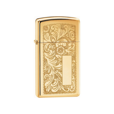 Зажигалка Zippo Slim Venetian Brass 1652B